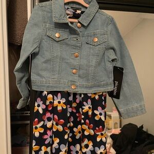 Picapino Girls' Light Blue Denim Jean Jacket - Classic Casual